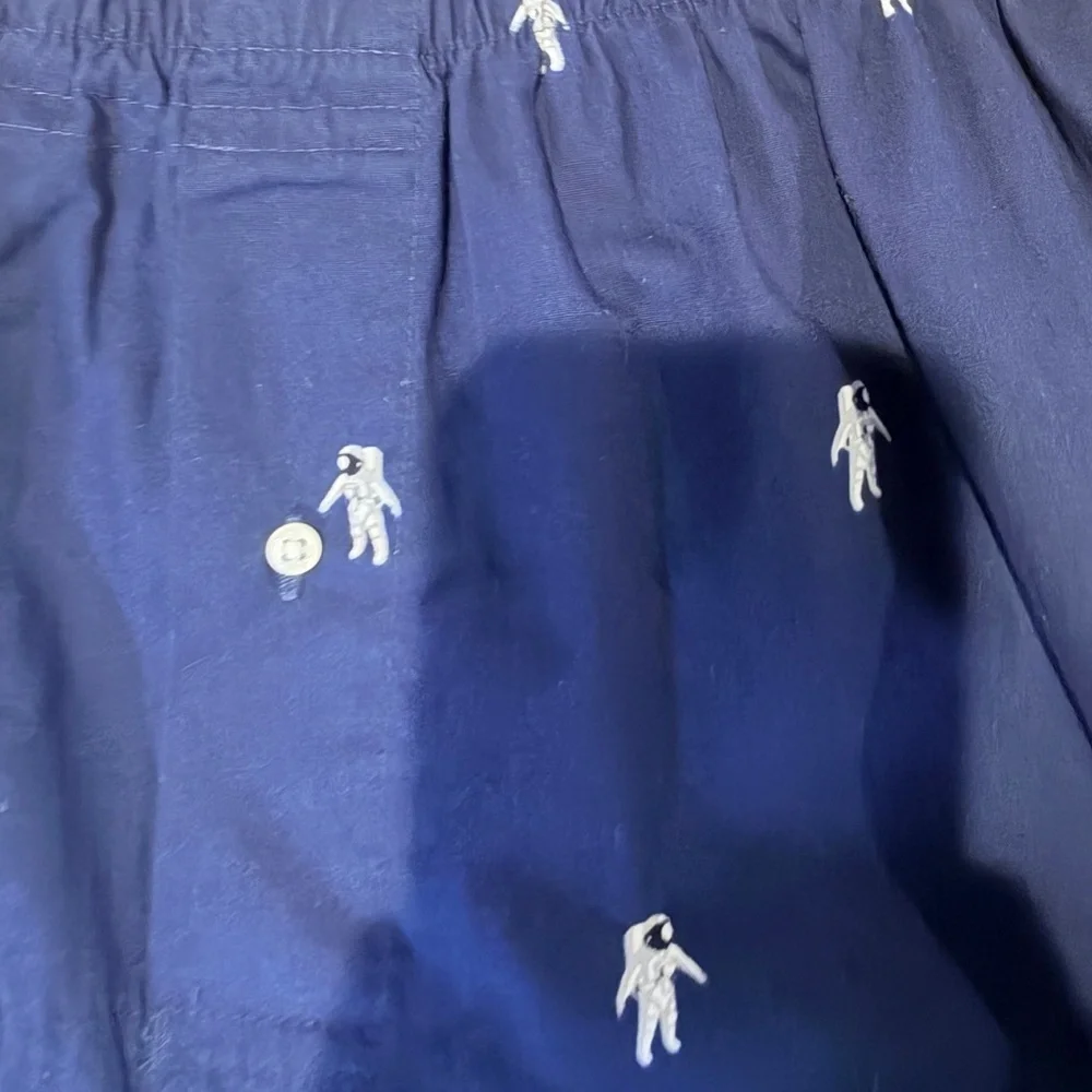 JCrew Navy Astronaut Print Cotton Boxers Small